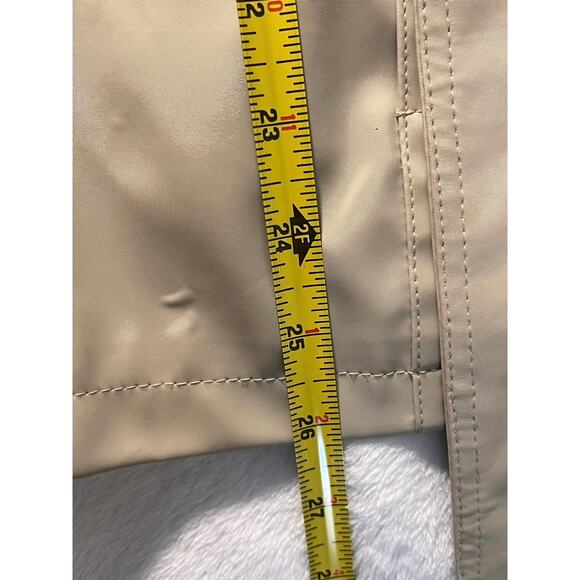 JLC New York Women’s Coat Jacket Sz Med - Light Taupe - Zip Front - Belted Waist - Picture 8 of 14